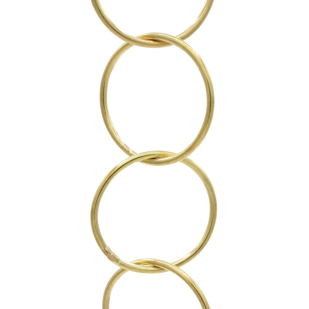 RCH Hardware CH-41L-PB Brass Chandelier Chain, Polished Brass (1 Foot)