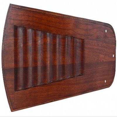 Craftmade B570C-1 Custom Carved Scalloped Fan Blades Replacement 70-Inch, Walnut, Set of 5