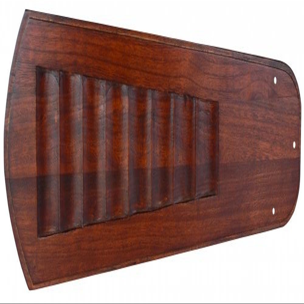 Craftmade B570C-1 Custom Carved Scalloped Fan Blades Replacement 70-Inch, Walnut, Set of 5