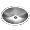 Houzer 18" Stainless Steel Undermount Oval Bowl Lavatory Sink view 1