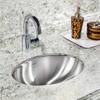 Houzer 18" Stainless Steel Undermount Oval Bowl Lavatory Sink view 2