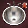 Houzer CRT-1620-1 Opus Conical Topmount Stainless Steel Bowl Lavatory Sink view 3