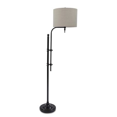 Signature Design by Ashley Anemoon Adjustable Floor Lamp, Black Metal