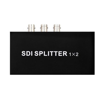 HDSUNWSTD SDI Splitter 1x2 Multimedia Split SDI Extender 1 to 2 Ports Adapter Support 1080P TV Video for Projector Monitor Camera
