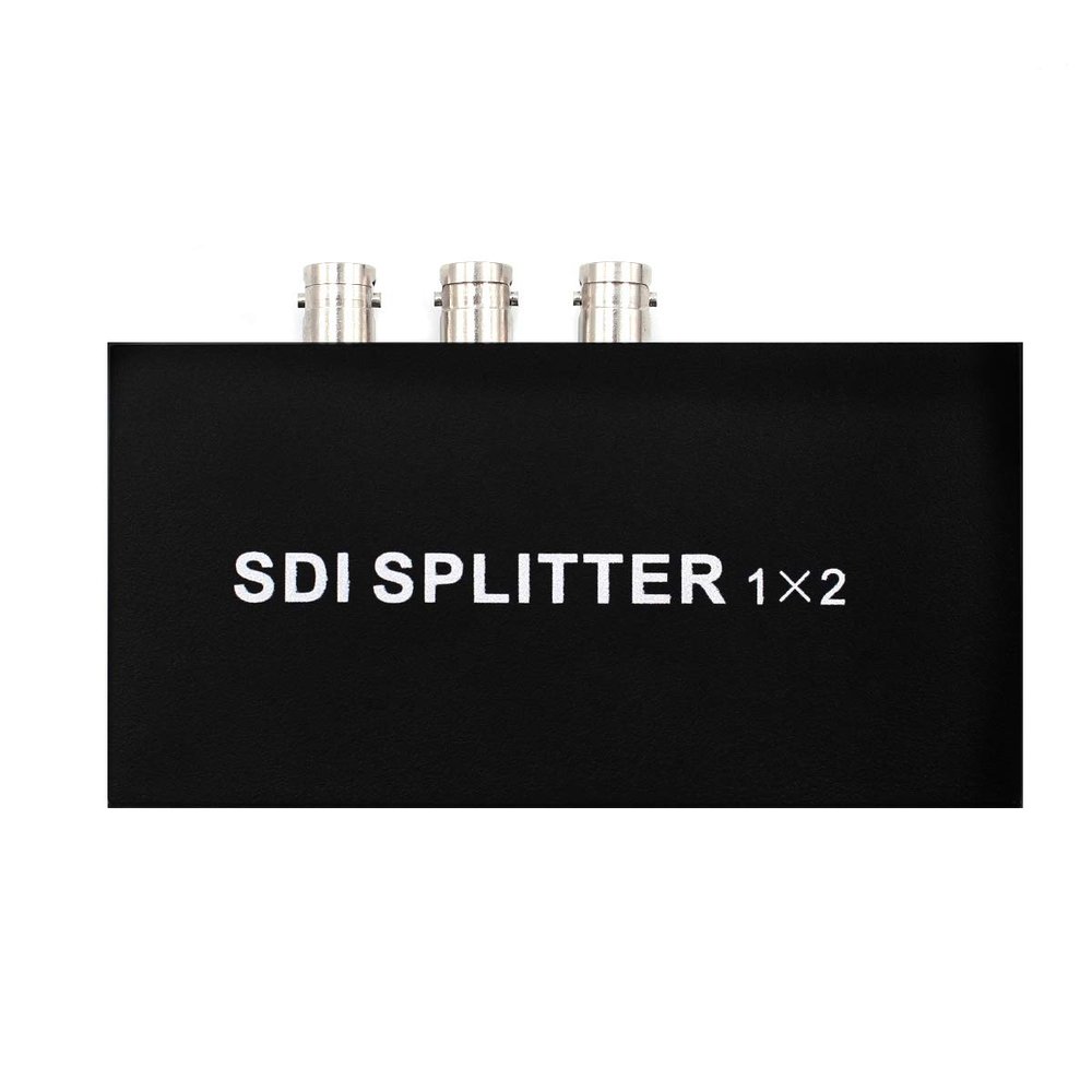 HDSUNWSTD SDI Splitter 1x2 Multimedia Split SDI Extender 1 to 2 Ports Adapter Support 1080P TV Video for Projector Monitor Camera