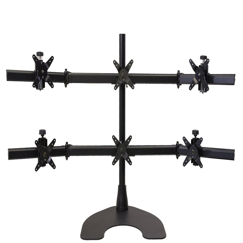 Ergotech Hex 3 Over 3 LCD Monitor Desk Stand (100-D28-B33)