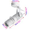 LUMINTURS 10W LED Ceiling Picture Spot Downlight Focus Adjustable Zoom Zoomable Lamp Fixture Light White-Finish Warm white view 2