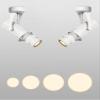 LUMINTURS 10W LED Ceiling Picture Spot Downlight Focus Adjustable Zoom Zoomable Lamp Fixture Light White-Finish Warm white view 3