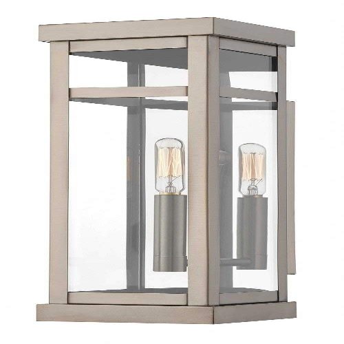 Livex Lighting 20703-91 1-Light Outdoor Wall Lantern, Brushed Nickel