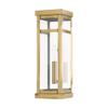 Livex Lighting 20703-91 1-Light Outdoor Wall Lantern, Brushed Nickel view 3