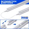 Barrina UV LED Blacklight Bar, 9W 2ft, T5 Integrated Bulb, Black Light Fixture for Blacklight Poster Halloween Decorations and Christmas Party, Fun Atmosphere with Built-in ON/Off Switch(4-Pack) view 4