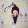 Black Butler Cosplay William T. Spears PVC Figure Cell Phone Strap Charm view 1