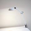 Wood Technology ZTRA LED Architect Desk Lamp with Adjustable Clamp and Dimmer, White view 3