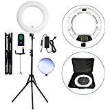 Yidoblo 96W 18" LED Ring Light Kit FE-480II with Makeup Mirror,Tripod Stand,Camera Phone Holder and Bag,Bicolor Continuous Lighting for Photo Studio Video Portrait Film Selfie YouTube Photography