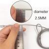 Safety Cable Lock 48 Long, Luggage Lock Safety Cable Lightweight Braided Stainless Steel by Ovener view 4