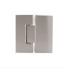 CRL MEL180BN Brushed Nickel Melbourne 180 Degree Glass-to-Glass Hinge view 1
