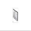 CRL MEL180BN Brushed Nickel Melbourne 180 Degree Glass-to-Glass Hinge view 2