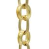 RCH Hardware CH-24-AD Brass Chandelier Chain, Acid Dipped (1 Foot) view 1