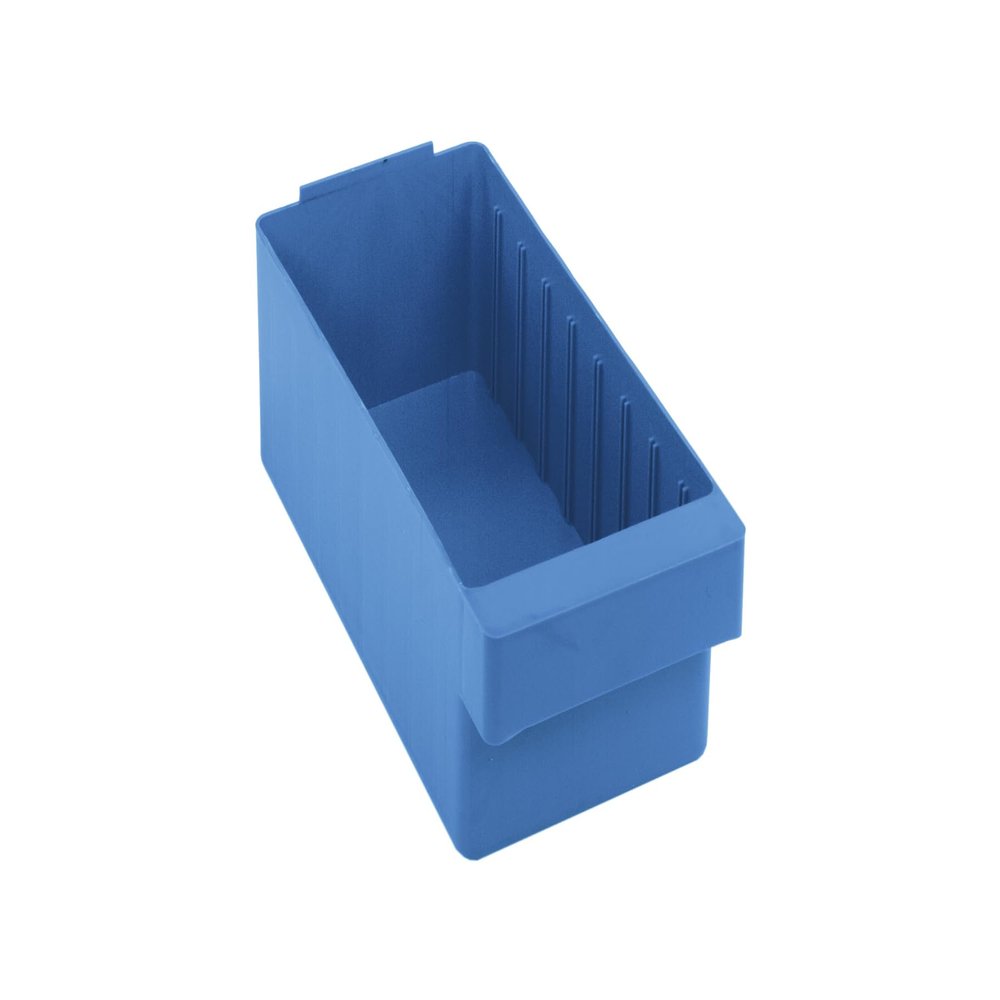 QUANTUM STORAGE SYSTEMS QED601BL Super Tuff Euro Heavy Duty Parts Organizer Blue Bins 12" L x 6" W x 5" H 24 Pack