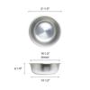 Excellant 21 1/2" Aluminum Basin view 2