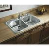 Sterling 11400-4-NA Southhaven 33-inch by 22-inch Top-mount Double Equal Bowl Kitchen Sink, Stainless Steel view 2