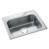STERLING, 11403-3-NA, Southhaven 25" Single Basin Drop In Stainless Steel Kitchen Sink with SilentShield, Stainless Steel view 1