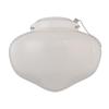 Westinghouse 7785300 LED Schoolhouse Indoor/Outdoor Ceiling Fan Light Kit, White Finish with White Opal Glass view 1