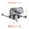 H27 6 in. Aluminum Recessed Lighting Housing for New Construction Shallow Ceiling, Insulation Contact, Air-Tite view 2