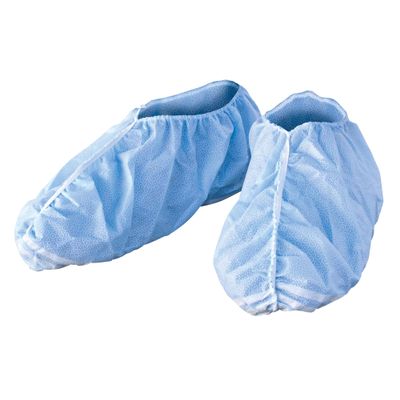 Kimtech A8 Certified Shoe Covers with Traction Strips (69254), Splash Protection, Anti-Skid, Blue, XL / XXL, 240 / Case, 3 Dispenser Boxes, 80 / Box