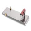 Marshalltown Stainless Steel Hand Edger with Adjustable Groover, Concrete, Curved, 14 Inch by 5 Inch, 1/2 Inch Edger Radius, 1/2 Inch Bit Depth, DuraSoft Handle, Made in The USA, 3489D view 3