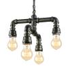 NIUYAO Antique Industrial Wrought Iron Pendant Chandelier Lighting Vintage Steampunk Water Pipe Retro Loft Hanging Lamp Fixture Rustic Lighting,Antique Brass Finish 416387 view 1