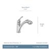 Moen CA87316C Renzo Single Handle Low Arc Pullout Kitchen Faucet Featuring Power Clean, Chrome view 3