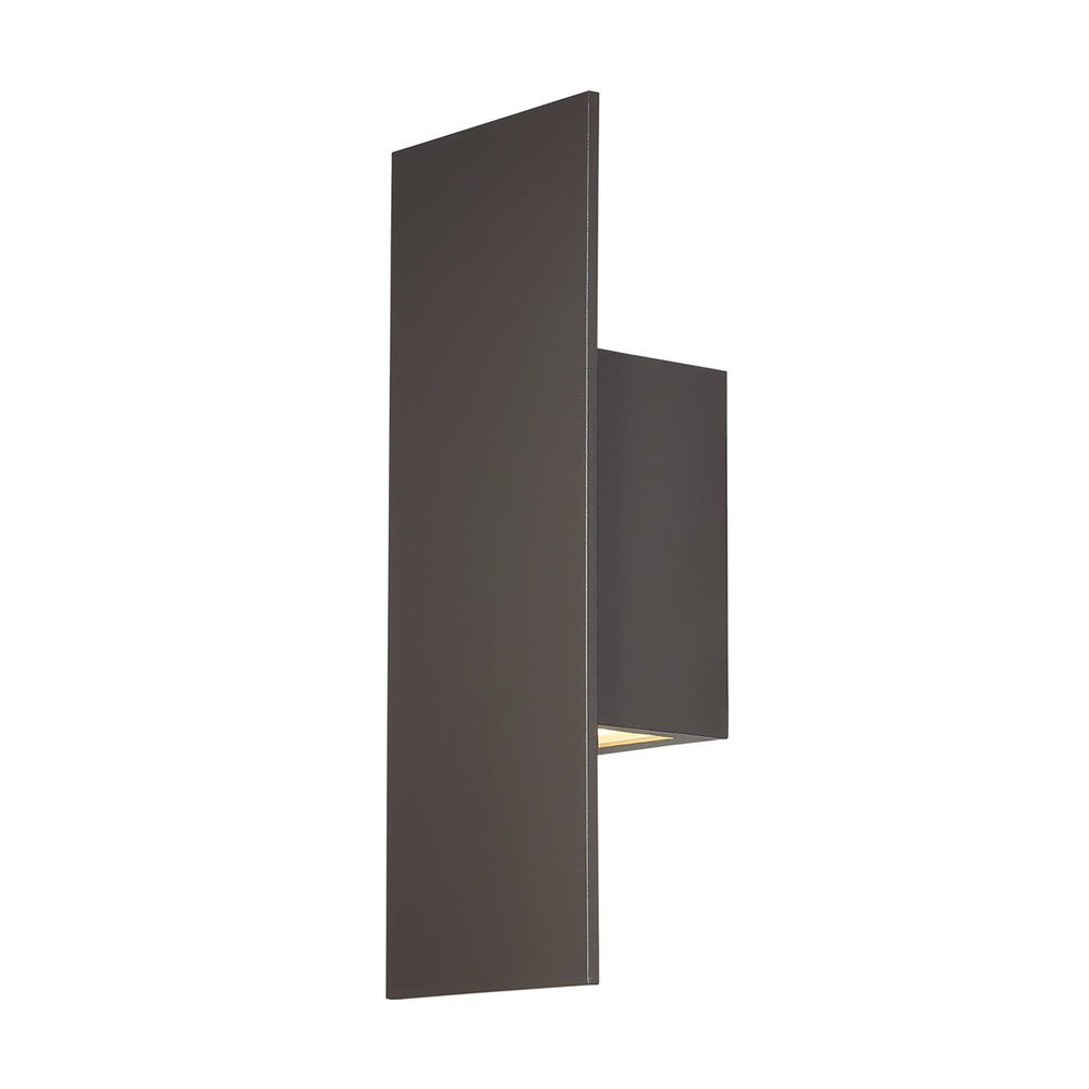 WAC Lighting dweLED, Icon 14in LED Indoor and Outdoor Wall Light 3000K in Bronze