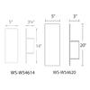 WAC Lighting dweLED, Icon 14in LED Indoor and Outdoor Wall Light 3000K in Bronze view 2