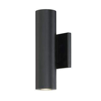 WAC Lighting dweLED, Caliber Up or Down LED Indoor and Outdoor Wall Light 3000K in Black