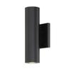 WAC Lighting dweLED, Caliber Up or Down LED Indoor and Outdoor Wall Light 3000K in Black view 1