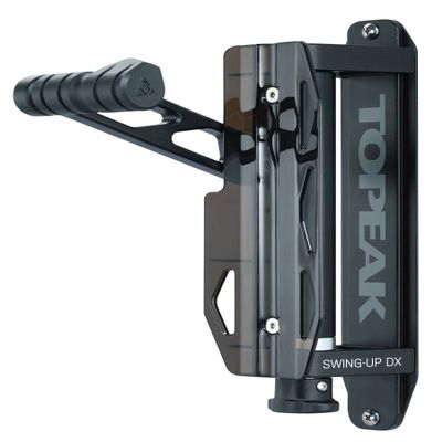 Topeak Swing-Up DX Bike Holder Adjustable Wall-Mount Storage System for Space Saving, Dual-Side Swivel, 15 Locking Increments, Fits Tires up to 2.35, Durable Alloy & Steel Build