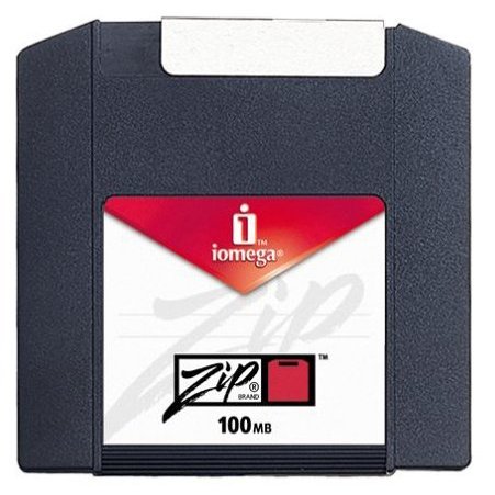 Iomaga Zip Disk 100MB - IBM/MAC dual Format W/O CASE - Sold As Each