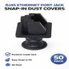 Ultra Spec Cables RJ45 Ethernet Port Jack Snap-in Dust Cover, Inside Jack - 50 Pack view 2