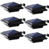 UniqueFire Outdoor Solar Gutter Lights, 40 LEDs Outdoor Solar Fence Lights Outdoor Waterproof Security Lamps for Eaves Garden Landscape Walkway (6, Black, Warm White) view 1