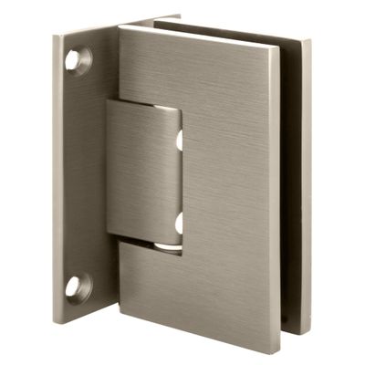 CRL MEL037BN Brushed Nickel Melbourne Wall Mount Full Back Plate Hinge