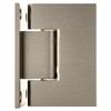 CRL MEL037BN Brushed Nickel Melbourne Wall Mount Full Back Plate Hinge view 2