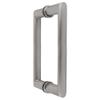 CRL 0R8X8SC 8" Satin Chrome Back-to-Back Oval/Round Pull Handle view 2