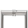 CRL 0R8X8SC 8" Satin Chrome Back-to-Back Oval/Round Pull Handle view 4