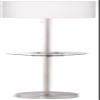 360 Lighting Caper 60 1/2" Tall Nickel Tray Table USB and Outlet Floor Lamp view 2