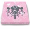 Modern Paris Shabby Chic Chandelier - Paisley & Lovebirds Stretched Canvas Nursery Decor - Wall Art that Makes a Memorable Baby Gift - Wooden Frame Construction - Ready to Hang 8X10 view 3