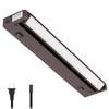 GETINLIGHT 12-Inch Plug-in Swivel LED Under Cabinet Light, 2-CCT, Bronze view 1