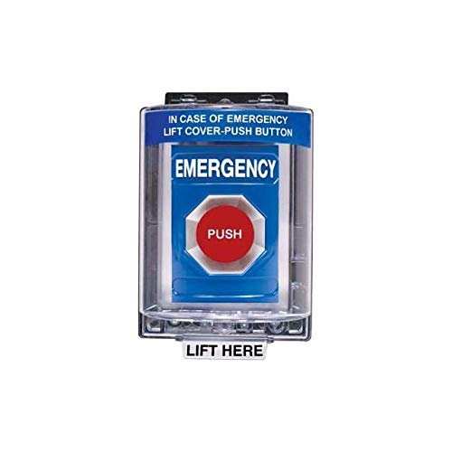 SAFETY TECHNOLOGY STI SS-2454E STOPPER STATION MOMENTARY MUSHR BTN W/STI6525 COV