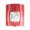 Horn Strobe, Wall, 2-Wire, Std Candela, Red view 1
