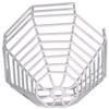 Safety Technology International, Inc. STI-9610 Steel Web Stopper, 9 Gauge Corrosion Resistant Polyester Coated Cage, with High Profile, Surface Mount, 6" Depth view 1